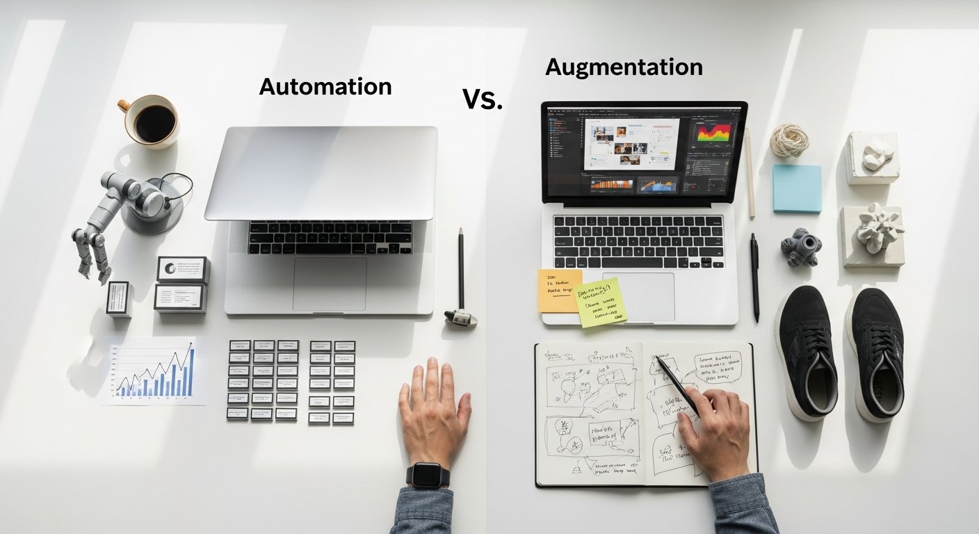 ai automation vs augmentation - photo 2 illustration