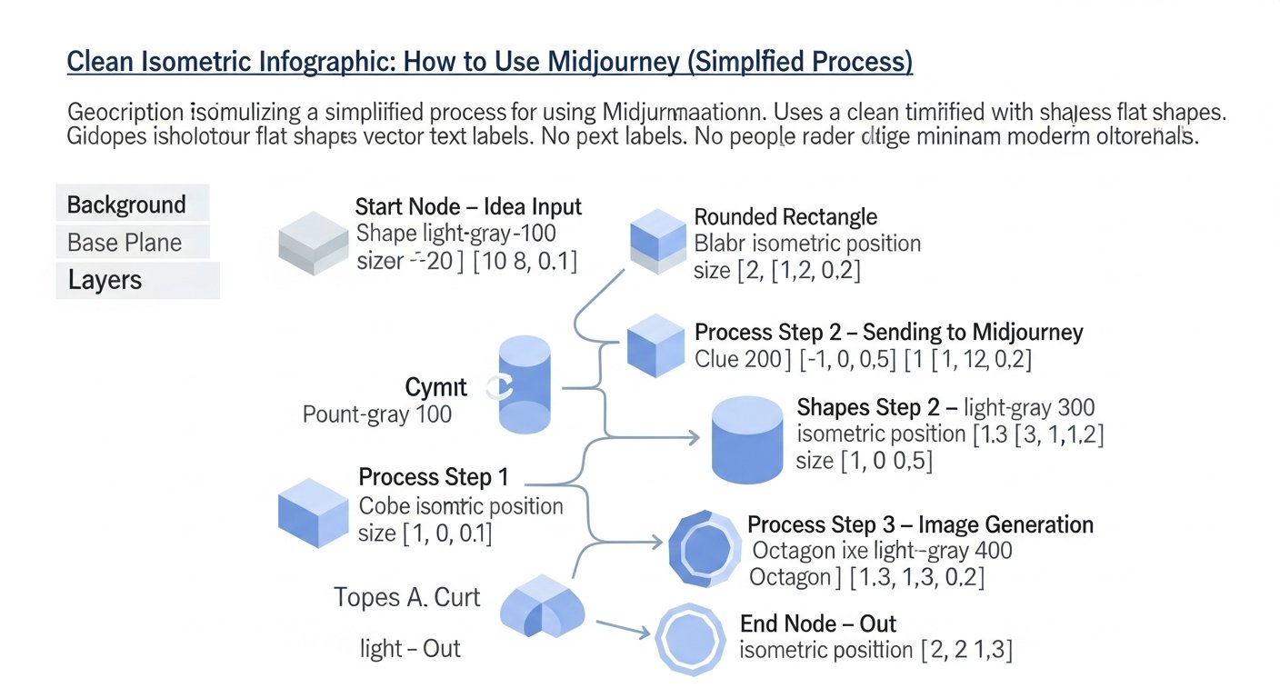 how to use midjourney - infographic 4 illustration