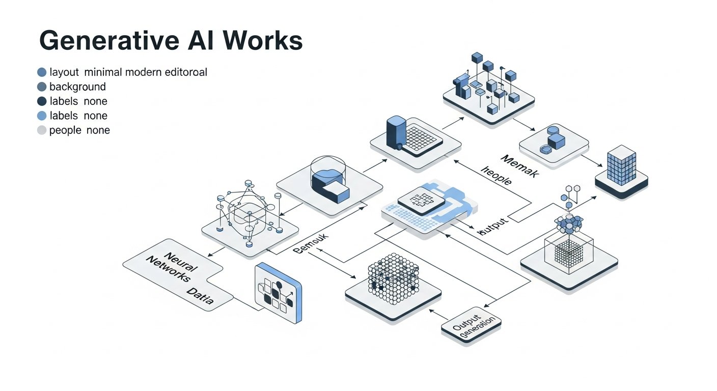 how does generative ai work - infographic 4 illustration