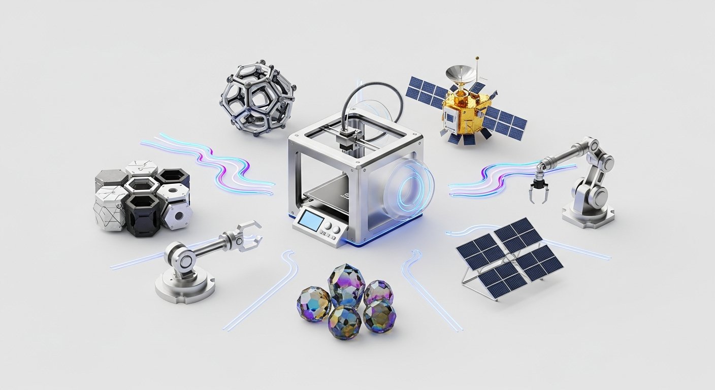Advanced material science processes for extraterrestrial construction and habitat building